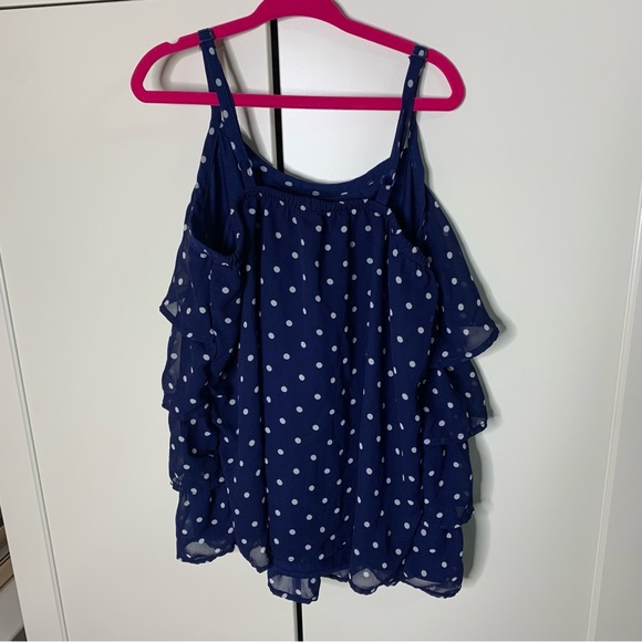 Girl’s Cherokee Polka Dot Ruffled Tank Top - Picture 8 of 13